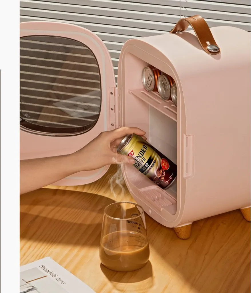 Baseus Mini Beauty Kühlschrank Für Kosmetik Reisekühlschrank Mit Heizung 8l 220V EU / 12V Weiß 18 Baseus Mini Beauty Kühlschrank Für Kosmetik Reisekühlschrank Mit Heizung 8l 220V EU / 12V Weiß – Bild 16