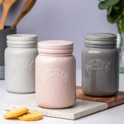 KILNER | Vorratsglas Aus Keramik, 0,6 Liter, 3 Farben: Grau -Mepalhom Geschaft 042d1642109b650c7130dea4b4862ddf