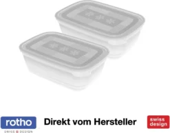 ROTHO Set Gefrierdosen 2 X 1.9 L FREEZE, Farbe:Transparent