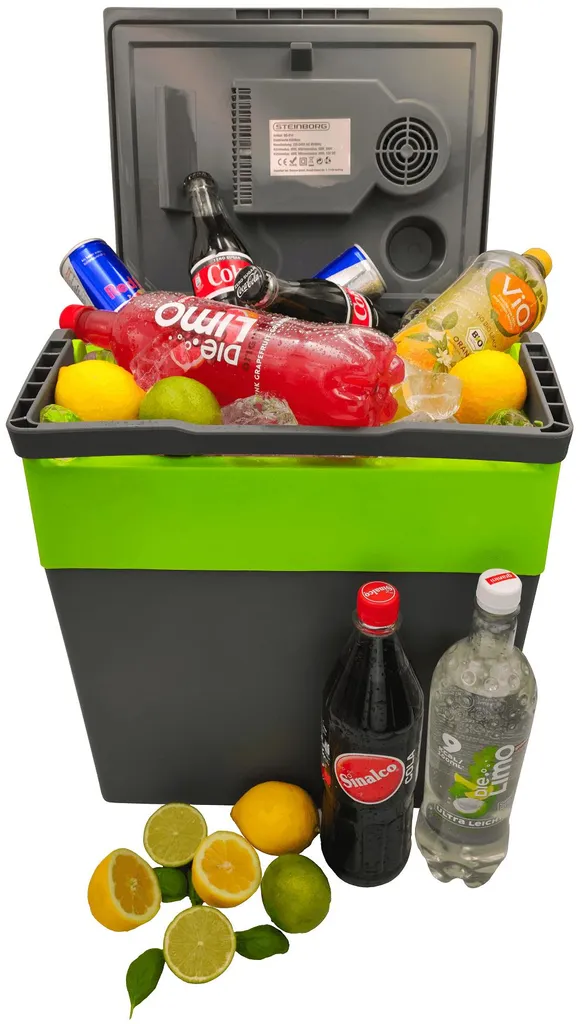 Steinborg Kühlbox 30 Liter | Warmhaltebox | Praktischer Tragegriff | Eco-Modus | 12 V/ 230 V Stromversorgung 13 Steinborg Kühlbox 30 Liter | Warmhaltebox | Praktischer Tragegriff | Eco-Modus | 12 V/ 230 V Stromversorgung – Bild 11