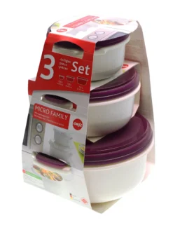 Emsa Micro Family Starter Set, Weiß/Brombeer, 0,5/1,0/1,5 L, 508455 -Mepalhom Geschaft 06010dc54a768c437960eee7de8ae864