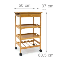 Relaxdays Küchenrollwagen JAMES L & Flaschenregal -Mepalhom Geschaft 070ece139a9c9ab10e8a4bd8ebb8428d