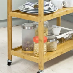 SoBuy Servierwagen, Küchenwagen, Küchenregal, Rollwagen, Teewagen, FKW34-B-N -Mepalhom Geschaft 07365fe60118bfc44760a8e4f3a2273b