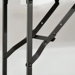 HOMCOM Küchenwagen Küchenrollwagen Servierwagen Mit 1 Klappbaren Tischplatte 2 Tabletts Und 1 Offenes Regal Rollen Verstellbare Fußpolster E1-Spanplatte Metall Rustikal-Braun 118 X 36,5 X 82 Cm -Mepalhom Geschaft 090e36f5bff42f9c0bf2d1be7b2caa58