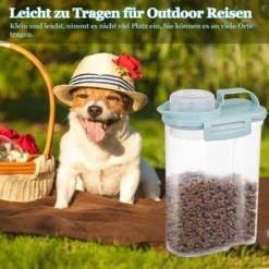 Futtertonne Tierfutterbehälter 2kg Vorratsdose Schüttdose BPA-freier Kunststoff Luftdicht Wasserdicht 4,4 Pfund / 2KG Tiernahrung Aufbewahrungsbox Für Haustieren Hund, Katze, Vogel (Blau) -Mepalhom Geschaft 0ac16f862746b3e5f3ce797d758370c7