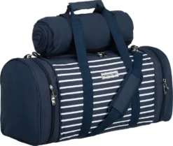Anndora Picknick Kühltasche + Decke + Zubehör - Blau Weiß Gestreift - Blau 12 Anndora Picknick Kühltasche + Decke + Zubehör - Blau Weiß Gestreift - Blau -Mepalhom Geschaft 0ebd62b772ca845f513599e250ef4153