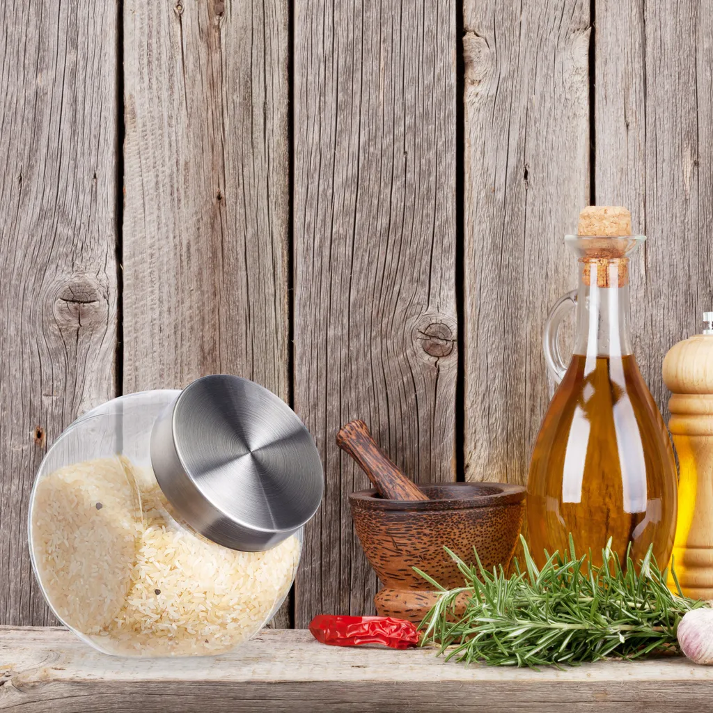 Relaxdays Bonbongläser 4er Set 1,5 L 4 Relaxdays Bonbongläser 4er Set 1,5 L – Bild 2