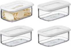 Mepal 106914030600 Modula Vorratsdose, Kunststoff, 425 Ml, Transparent/weiß (4 Stück) -Mepalhom Geschaft 0f3f7f489b2706cc5ea5cdf07ffb79e9