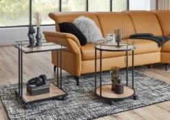 Haku Beistelltisch Auf Rollen, Schwarz-eiche - Maße: - Cm X - Cm X 60 Cm; 14906