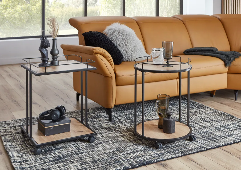 Haku Beistelltisch Auf Rollen, Schwarz-eiche - Maße: - Cm X - Cm X 60 Cm; 14906 3 Haku Beistelltisch Auf Rollen, Schwarz-eiche - Maße: - Cm X - Cm X 60 Cm; 14906