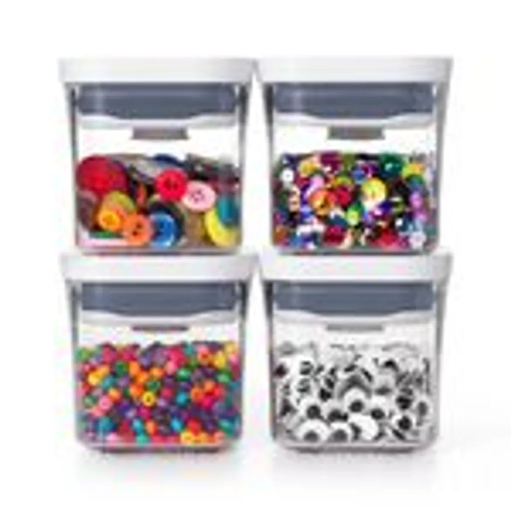OXO Good Grips Mehrteiliges Pop-Container-Set, Kunststoff, Weiß 7 OXO Good Grips Mehrteiliges Pop-Container-Set, Kunststoff, Weiß – Bild 5