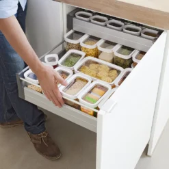 Emsa Trockenvorratsdose OPTIMA 0,45 Liter Transparent / Weiß -Mepalhom Geschaft 1237e24412838ae8975fd10ebe5ceb35