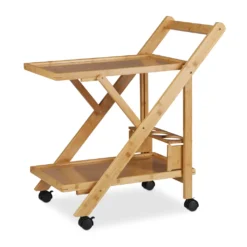 Relaxdays Küchenwagen Bambus Mit 2 Ablagen -Mepalhom Geschaft 1276c765dcae72cdaae121c05f80dcca