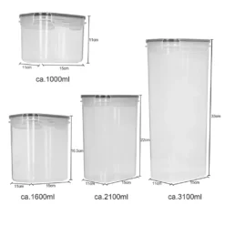 Lospitch 8er Set Vorratsdosen Müsli Behälter Mehl Nudel Schüttdose Pasta Lebensmittel -Mepalhom Geschaft 129b98dd17ab110de39932a061da491e