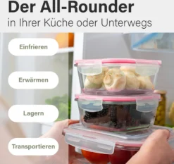 Classbach® Glas-Frischhaltedosen Mit Deckel, 9er-Vorratsdosen-Set/Vorratsgläser, Geeignet Für Mikrowelle, Spülmaschine Und Gefrierfach, Meal Prep Boxen Aus Glas, Perfekte Aufbewahrungsbox Küche 14 Classbach® Glas-Frischhaltedosen Mit Deckel, 9er-Vorratsdosen-Set/Vorratsgläser, Geeignet Für Mikrowelle, Spülmaschine Und Gefrierfach, Meal Prep Boxen Aus Glas, Perfekte Aufbewahrungsbox Küche -Mepalhom Geschaft 14682ec994e1d5c3c2bb043427f85ac4