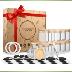 PORADA 12 Stapelbare Gewürzgläser Set 150ml Glasbehälter Mit Deckel Aufbewahrung Küche Gewürzdosen Vorratsdosen Glas Mit Deckel Aufbewahrungsgläser Küchenorganisation Aufbewahrung… 23 PORADA 12 Stapelbare Gewürzgläser Set 150ml Glasbehälter Mit Deckel Aufbewahrung Küche Gewürzdosen Vorratsdosen Glas Mit Deckel Aufbewahrungsgläser Küchenorganisation Aufbewahrung… -Mepalhom Geschaft 1521b953202d5eec8e5363829fa5d1b8