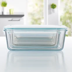 GOURMETmaxx Glas-Frischhaltedosen Klick-it 8-tlg. Frischhaltedosen 4er Set Glas Klick-It Gefrierdosen Lunchbox Brotdose Mikrowelle -Mepalhom Geschaft 176ad49622b69736402005c21bd97522