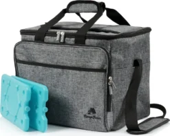 CampFeuer Kühltasche 30 Liter, Grau-meliert, Leicht Und Wasserdicht