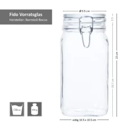 6er Set Einmachglas Bügelverschluss Original Fido 1,5L Vorratsgläser Incl. Bormioli Rezeptheft 14 6er Set Einmachglas Bügelverschluss Original Fido 1,5L Vorratsgläser Incl. Bormioli Rezeptheft -Mepalhom Geschaft 20225efac5b9ab2fc1939eb476ad6218