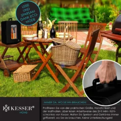 KESSER® 2in1 Mini Kühlschrank Kühlbox 15 Liter Kühl Und Heizfunktion Tragbarer AC DC 220-240V/12V Steckdose Und Zigarettenanzünder Warmhaltebox Mini-Thermobox Auto Büros Zimmer Camping Garten , Farbe:Schwarz, Größe:15L -Mepalhom Geschaft 20acc6994cb71e49ca02452578c5dc51