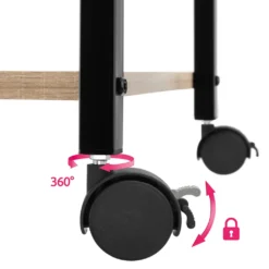 Tectake Servierwagen Rugby 65,5x45,5x88,5cm - Industrial Holz Hell, Eiche Sonoma -Mepalhom Geschaft 2171a7bee95066a3bbcb4441a7395374