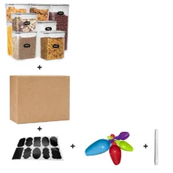 EINFEBEN 8er Set Vorratsdosen Müsli Behälter Mehl Nudel Schüttdose Pasta Lebensmittel -Mepalhom Geschaft 2223c8b11b72253b0550400316a84b4a