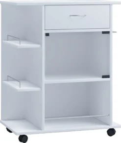 VCM Holz Küchenwagen Servierwagen Rollwagen Ablage Rollbar Rollen Schublade Pocis Weiß -Mepalhom Geschaft 245e8d8ba9e78a80ac269158b995cc2e