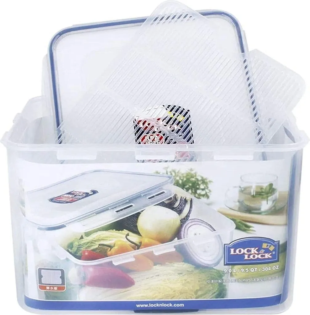 LocknLock Classic HPL838 Frischhaltedose 9L - Luft & Wasserdicht (1er Pack) 7 LocknLock Classic HPL838 Frischhaltedose 9L - Luft & Wasserdicht (1er Pack) – Bild 5