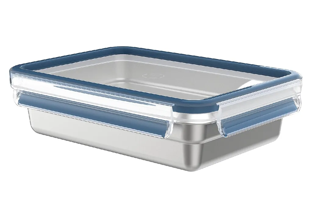 Emsa Frischhaltedose CLIP & CLOSE STEEL 1,2 Liter Blau 9 Emsa Frischhaltedose CLIP & CLOSE STEEL 1,2 Liter Blau – Bild 7