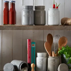 KILNER | Vorratsglas Aus Keramik, 0,6 Liter, 3 Farben: Grau -Mepalhom Geschaft 2a4f1a346adef35a1fed6948aa6e27ed