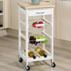 Kesper Küchenwagen Mit Schublade, Weiß, 2581413 -Mepalhom Geschaft 2c272e371a8cb950d7784e49c24d5e98