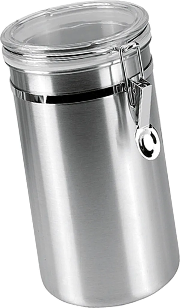 Metaltex Vorratsdose Mit Acryldeckel, 2,0 Liter, Silber 7 Metaltex Vorratsdose Mit Acryldeckel, 2,0 Liter, Silber – Bild 5