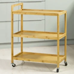 SoBuy Servierwagen, Küchenwagen, Küchenregal, Rollwagen, Teewagen, FKW34-B-N -Mepalhom Geschaft 2ff5af95964151ac245c322ce19cd87a