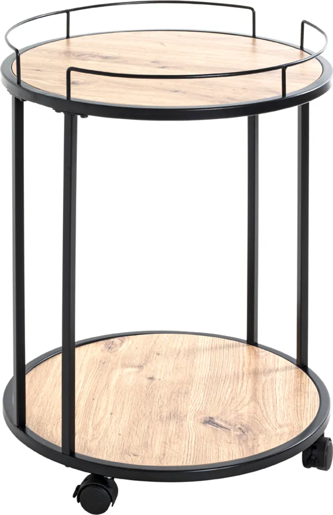 Haku Beistelltisch Auf Rollen, Schwarz-eiche - Maße: - Cm X - Cm X 60 Cm; 14906 4 Haku Beistelltisch Auf Rollen, Schwarz-eiche - Maße: - Cm X - Cm X 60 Cm; 14906 – Bild 2