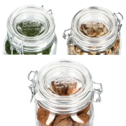 6-tlg. Set Drahtbügelglas Fido 0,75L + 1,0L + 1,5L Einmachglas Mit Bügelverschluss Vorratsglas 10 6-tlg. Set Drahtbügelglas Fido 0,75L + 1,0L + 1,5L Einmachglas Mit Bügelverschluss Vorratsglas -Mepalhom Geschaft 35e21a6b2565bf1935cec62118433868