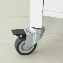 SoBuy FKW104-W Küchenwagen Servierwagen Rollwagen Mit Tür, Flaschenablage Und Schublade Weiß BHT Ca.: 80x93x40cm -Mepalhom Geschaft 398dce959321710004cbd0a9cca0c17d