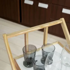 SoBuy® Servierwagen,Beistellwagen,Küchenwagen,zusammenklappbar,FKW52-WN -Mepalhom Geschaft 39af95a14675d3f4afdd16090a08619b