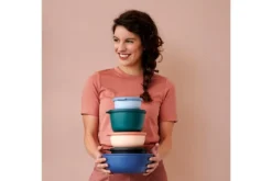 Mepal - Cirqula Vorratsdose Multi Schüssel & Schalen 3-teiliges Set Rund - Aufbewahrungsbox & Frischhaltedosen Mit Deckel - 300, 750 & 1250 Ml - Nordic Pine -Mepalhom Geschaft 39f5a2ebe4e19ee17d6b488bb2ad74a4