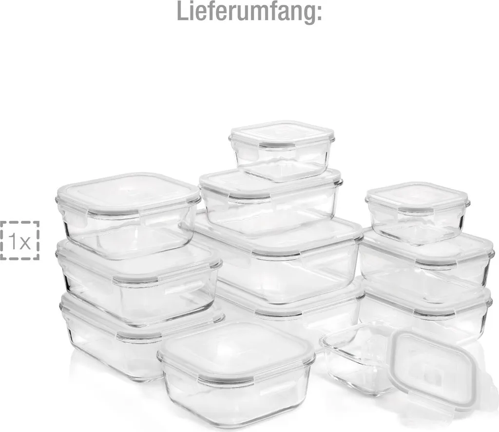 Sänger Frischhaltedosen Set Aus Glas 12er Set 13 Sänger Frischhaltedosen Set Aus Glas 12er Set – Bild 11
