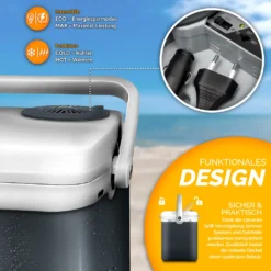 Tillvex Kühlbox Elektrisch 32L Grau | Mini-Kühlschrank 230 V Und 12 V Für KFZ Auto Camping | Kühlt & Wärmt | ECO-Modus -Mepalhom Geschaft 3c0cde72a4d1eaa18ca0232aabffea20