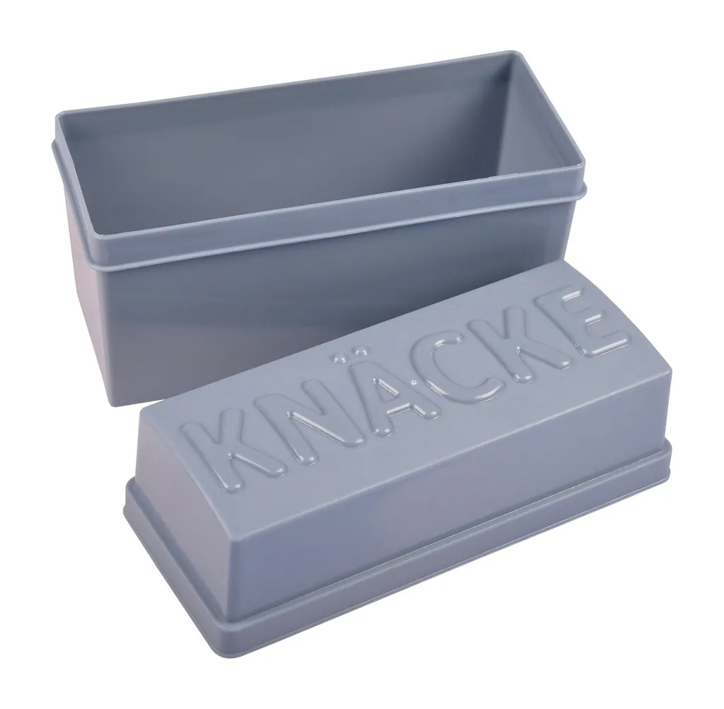 Knäckebrotbox Brotbox Knäckebrot Box Brotdose Aufbewahrungsbox Vorratsdose , Farbe:hellgrau 4 Knäckebrotbox Brotbox Knäckebrot Box Brotdose Aufbewahrungsbox Vorratsdose , Farbe:hellgrau – Bild 2