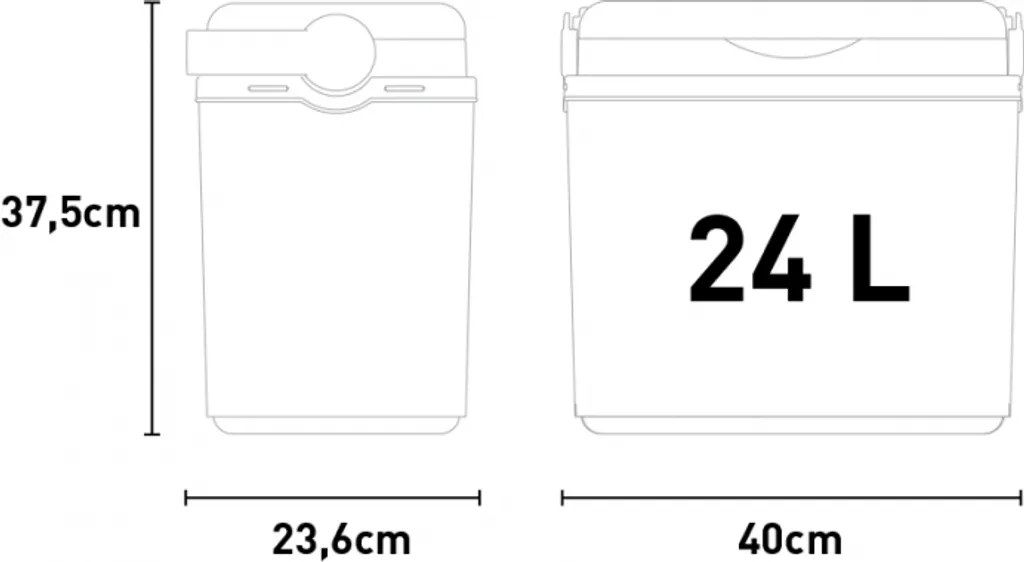 H-Line Kühlbox 24L Rattan Anthrazit 8951 9 H-Line Kühlbox 24L Rattan Anthrazit 8951 – Bild 7