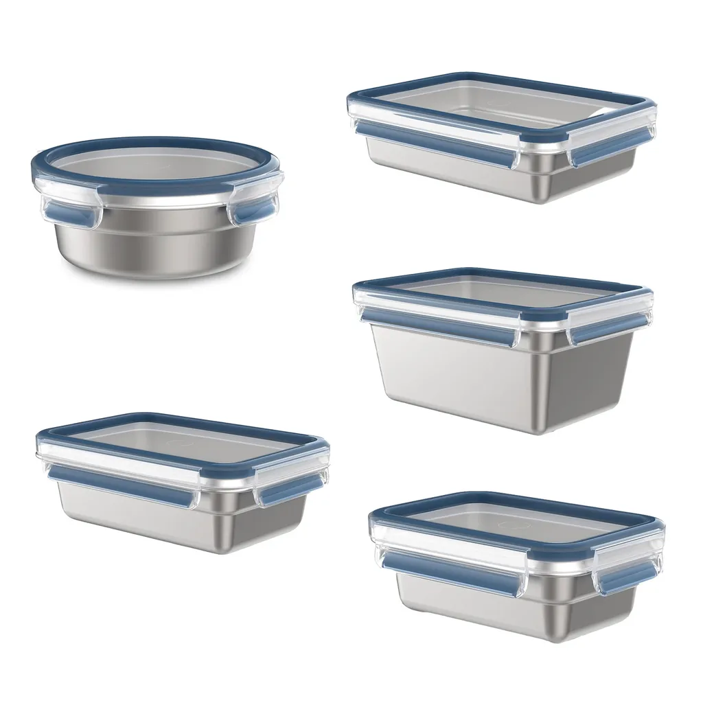 Emsa Frischhaltedose CLIP & CLOSE STEEL 1,2 Liter Blau 14 Emsa Frischhaltedose CLIP & CLOSE STEEL 1,2 Liter Blau – Bild 12