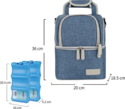 Muttermilch-Kühltasche Mit Kühlakkus, Doppellagig, Passend Für 3 Flaschen, Bis Zu 255 Ml, Für Stillen, Muttermilch, Pumpbeutel, Rucksack ,Denim Blue 15 Muttermilch-Kühltasche Mit Kühlakkus, Doppellagig, Passend Für 3 Flaschen, Bis Zu 255 Ml, Für Stillen, Muttermilch, Pumpbeutel, Rucksack ,Denim Blue -Mepalhom Geschaft 459a6d9ff1cf461527c1124e71f641ab