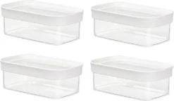 Emsa Trockenvorratsdose OPTIMA 0,45 Liter Transparent / Weiß -Mepalhom Geschaft 46b632b8411299f540effe4f339feaac