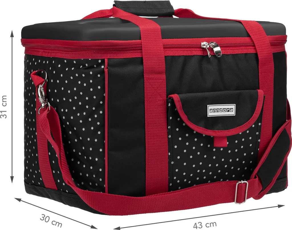 Riesige Kühltasche Picknicktasche XL Schwarz Weiß - Snövit - Schwarz 9 Riesige Kühltasche Picknicktasche XL Schwarz Weiß - Snövit - Schwarz – Bild 7