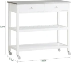 SoBuy® Küchenwagen Flurschrank Sideboard Beistelltisch Konsolentisch FKW47-W 16 SoBuy® Küchenwagen Flurschrank Sideboard Beistelltisch Konsolentisch FKW47-W -Mepalhom Geschaft 47c63b0604ed26fea1173888388fe66f