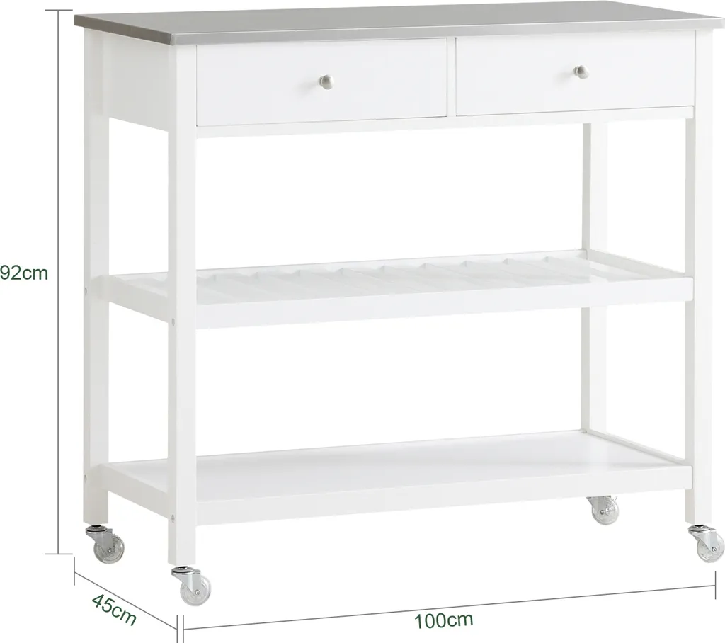 SoBuy® Küchenwagen Flurschrank Sideboard Beistelltisch Konsolentisch FKW47-W 8 SoBuy® Küchenwagen Flurschrank Sideboard Beistelltisch Konsolentisch FKW47-W – Bild 6