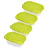 ROTHO 4er Set Kühlschrankdose SUNSHINE 0,5 Liter, Farbe:Grün -Mepalhom Geschaft 4972d7bb10fea53285e541daf5b2c91b