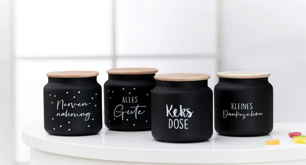 Ritzenhoff & Breker Vorratsglas "NERVENNAHRUNG" 1,1 L (1 Stück) 3 Ritzenhoff & Breker Vorratsglas "NERVENNAHRUNG" 1,1 L (1 Stück)